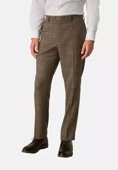 Костюмные брюки REGULAR FIT TRIMMED CHECK - Trousers Next, бежевый