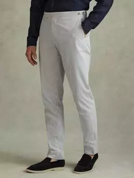 Костюмные брюки с прямыми штанинами в полоску barr Reiss, цвет Soft Blue/White