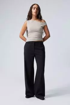 Костюмные брюки с заниженной талией emily Weekday, синий