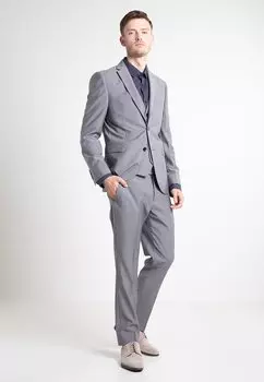 Костюмные брюки Signature Tollegno Trousers Slim Fit Next, серый