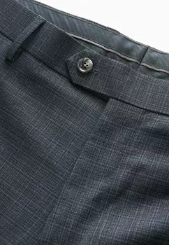 Костюмные брюки SKINNY FIT CHECK Next, синий
