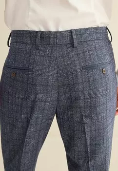 Костюмные брюки SLIM FIT CHECK Next, синий