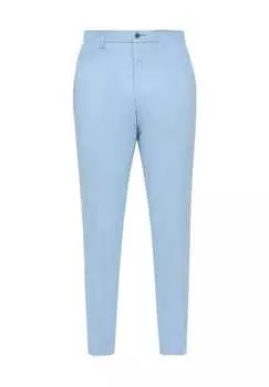 Костюмные брюки со стрелками и шлевками для ремня S.Oliver Black Label, синий