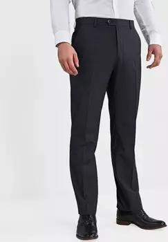 Костюмные брюки Stretch Smart Trousers Regular Fit Next, цвет dark blue