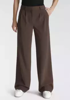 Костюмные брюки Tamaris с широкими штанинами, цвет Braun (Hose Aus Nachhaltigem Material)
