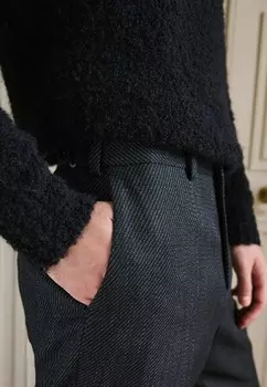 Костюмные брюки TEXTURED REGULAR FIT Next, черный