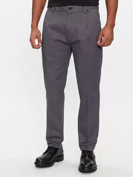 Костюмные брюки узкого кроя Calvin Klein, серый