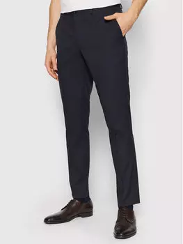 Костюмные брюки узкого кроя Selected Homme, синий
