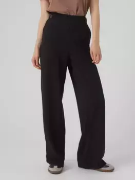 Костюмные брюки Vero Moda "VMLIVA HR WIDE PANT NOOS", черный