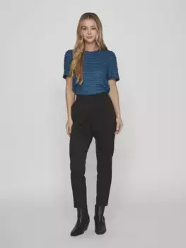 Костюмные брюки Vila "VIVARONE HW SLIM PANT - NOOS", черный