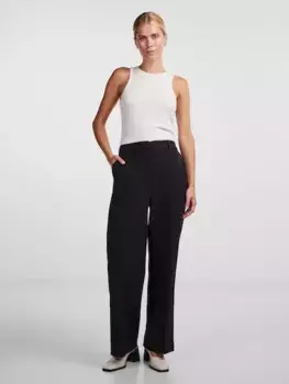 Костюмные брюки Y.A.S "YASLIKKA HW WIDE PANTS S. NOOS", черный