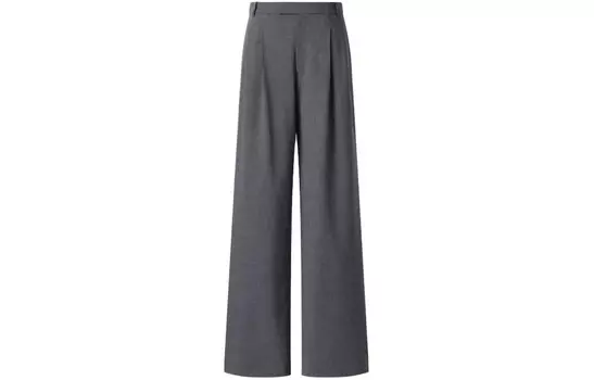 Костюмные брюки женские C Collection серые Uniqlo