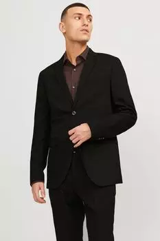 Костюмный пиджак узкого кроя Jack & Jones, черный