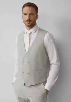 Костюмный жилет PURE DOPPELREIHIGE AUS KARIERTEM STRETCH s.Oliver BLACK LABEL, светло-желтый