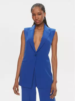 Костюмный жилет regular fit Patrizia Pepe, синий