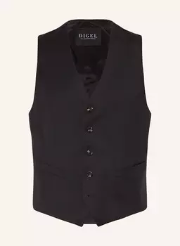 Костюмный жилет современного кроя Digel, черный