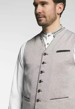 Костюмный жилет Spieth & Wensky, серо-коричневый