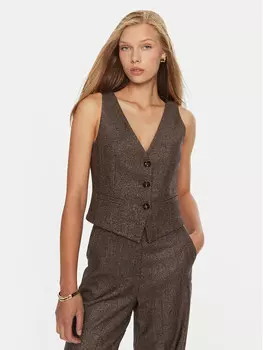 Костюмный жилет стандартного кроя Marella, коричневый