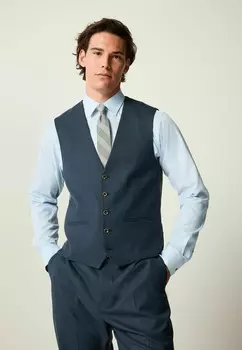 Костюмный жилет TEXTURED REGULAR FIT Next, синий