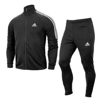 Костюмы aeroready sereno cut 3 stripes спортивный костюм азиатские размеры Adidas, черный