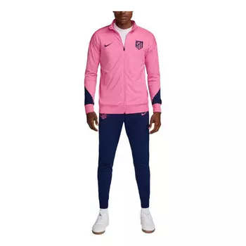 Костюмы dri fit atletico madrid strike третий футбольный трикотажный спортивный костюм Nike, розовый