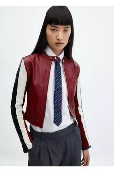 Косуха из искусственной кожи Mango, красный