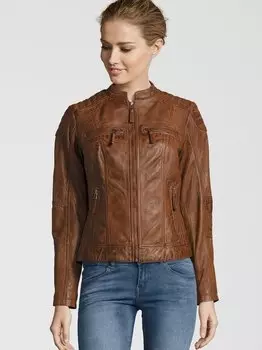 Косуха кожаная куртка "бастия" 7 Eleven, коричневый