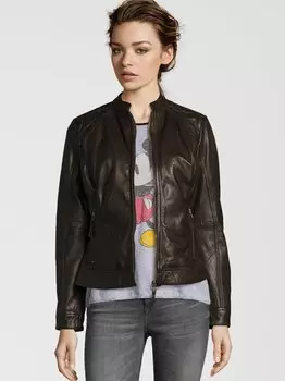 Косуха кожаная куртка "розали" 7 Eleven, коричневый