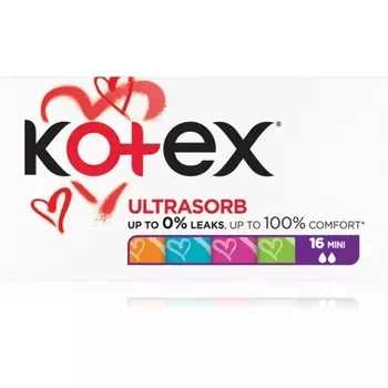 Kotex U-Sorb Mini 16 тампонов