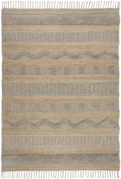 КОВРЫ FLAIR Ковер "Medina", прямоугольный, в стиле бохо, из натуральных волокон, таких как шерсть и джут FLAIR RUGS 120х170 см, цвет natur-grau