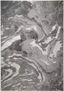 КОВРЫ FLAIR Ковер "Мраморный", прямоугольный, с легким блеском, разноцветный, современный дизайн под мрамор FLAIR RUGS 160х230 см, цвет silberfarben