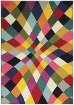 КОВРЫ FLAIR Ковер "Румба", прямоугольный, подходит для пола с подогревом, износостойкий, красочный узор, ромбы FLAIR RUGS 80х150 см, цвет multi