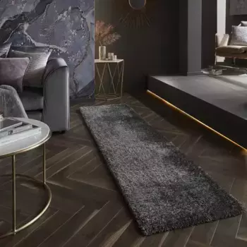КОВРЫ FLAIR Коврики с высоким ворсом "Бархат", прямоугольные FLAIR RUGS 60х230 см, цвет Graphit