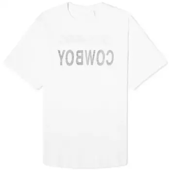 Ковбойская Футболка Helmut Lang, белый