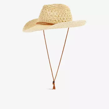 Ковбойская шляпа из бумажной заплатки с логотипом Boutique Bonita, бежевый