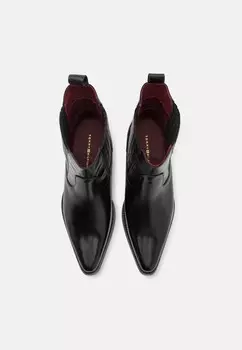 Ковбойские/байкерские ботильоны BOOT Tommy Hilfiger, черный