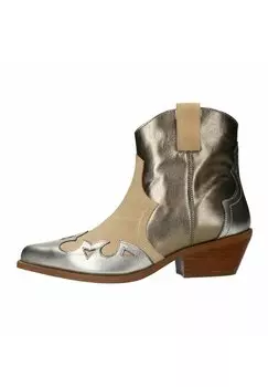 Ковбойские/байкерские ботильоны Manfield, цвет silber