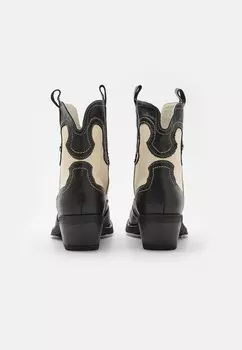 Ковбойские/байкерские ботильоны WAYNOA Steve Madden, пестрый черный