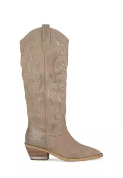 Ковбойские/байкерские ботинки DETALLE LLAMAS Alma en Pena, цвет marrn claro