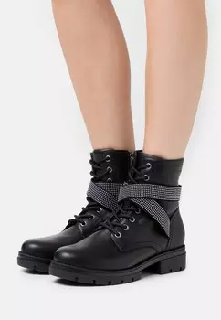 Ковбойские/байкерские ботинки по щиколотку BOOTS Tamaris, черный