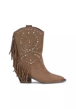 Ковбойские/байкерские ботинки по щиколотку CONFECCIONADAS EN CON PUNTERA AFILADA Y SIN CIERRE Alma en Pena, коричневый