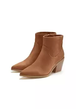 Ковбойские/байкерские ботинки по щиколотку LASCANA, коричневый