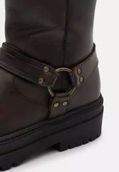 Ковбойские/байкерские ботинки по щиколотку LEATHER UNISEX YOURTURN, коричневый