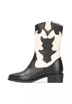 Ковбойские/байкерские ботинки по щиколотку NOLIA WESTERN PS POELMAN, черный металлик