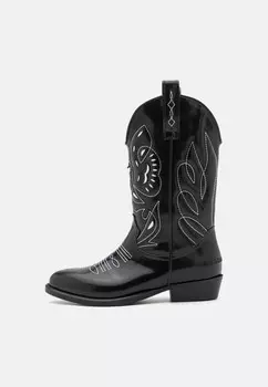 Ковбойские/байкерские ботинки по щиколотку UNISEX Dsquared2, черный