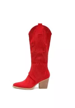 Ковбойские/байкерские сапоги Elara, красный