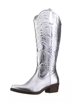 Ковбойские/байкерские сапоги Elara, серебряный