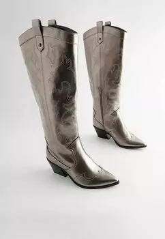 Ковбойские/байкерские сапоги FOREVER COMFORT® STITCHED WESTERN REGULAR FIT Next, серый