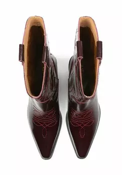 Ковбойские/байкерские сапоги HOLLY LEAVES L37, бордовый