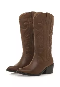 Ковбойские/байкерские сапоги mtng, коричневый